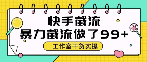 快手暴力截流玩法，全自动无需人工，每日单号50+精准客资【揭秘】-网赚联盟