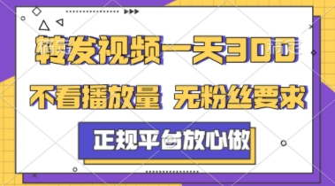 转发视频一天3张+，正规平台放心做，不看播放量，不看粉丝量，一个任务几分钟完成【揭秘】-网赚联盟