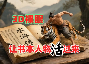 书本人物裸眼3D视频，新的玩法，流量超猛，保姆级教程-网赚联盟