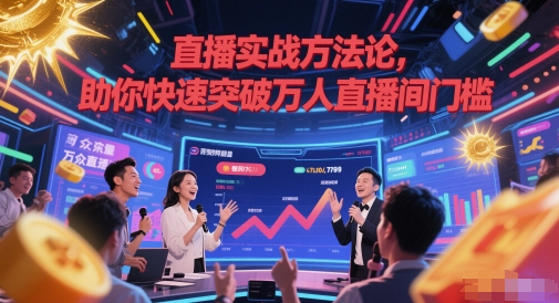 直播实战方法论，助你快速突破万人直播间门槛-网赚联盟