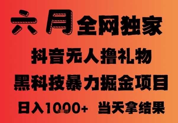 25年6月抖音无人直播最新暴力撸音浪掘金，小白可做，可批量矩阵放大，长期稳定日入1k+【揭秘】-网赚联盟