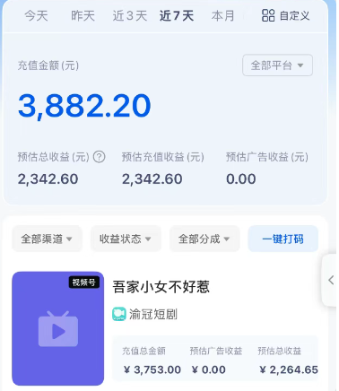 短剧搬砖新玩法，软件批量二创剪辑，7天赚了3800，赶紧做起来【附软件】-网赚联盟