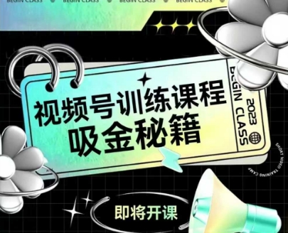 如何做好视频号，视频号训练课程，吸金秘籍-网赚联盟