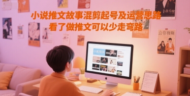 小说推文故事混剪起号及运营思路，看了做推文可以少走弯路-网赚联盟
