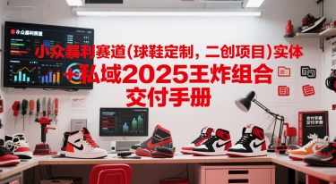 小众暴利赛道(球鞋定制，二创项目)实体+私域2025王炸组合  交付手册-网赚联盟