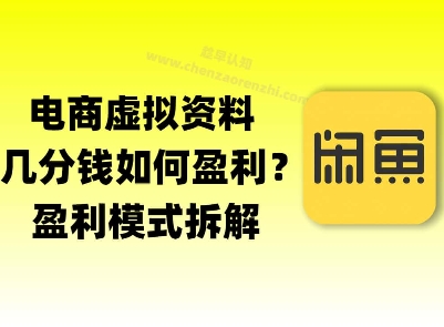 揭秘虚拟电商1分钱资料与卡券是如何获得收益的(详细拆解)-网赚联盟