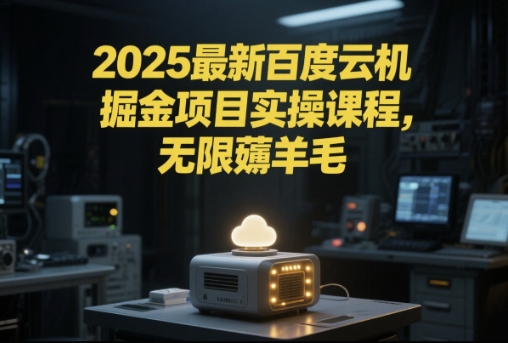 2025最新百度云机掘金项目实操课程单窗口保底5-10元月收益单窗口150+【揭秘】-网赚联盟
