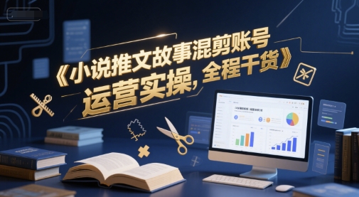 小说推文故事混剪账号运营实操，全程干货-网赚联盟