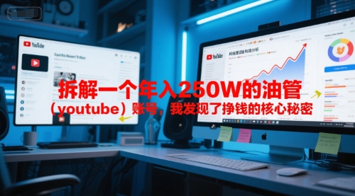 付费文章：拆解一个年入250W的油管（youtube）账号，我发现了挣钱的核心秘密-网赚联盟