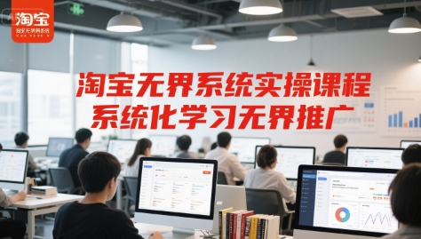 淘宝无界系统实操课程，系统化学习无界推广-网赚联盟