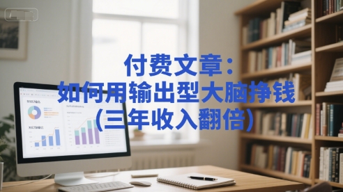 付费文章：如何用输出型大脑挣钱(三年收入翻倍)-网赚联盟