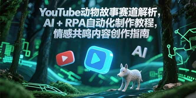 （15174期）YouTube动物故事赛道解析，AI+RPA自动化制作教程，情感共鸣内容创作指南-网赚联盟
