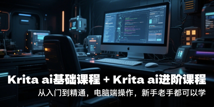krita ai基础课程+Krita ai进阶课程，从入门到精通，电脑端操作，新手老手都可以学-网赚联盟