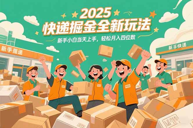 （15244期）2025快递掘金全新玩法，新手小白当天上手，轻松月入四位数！-网赚联盟