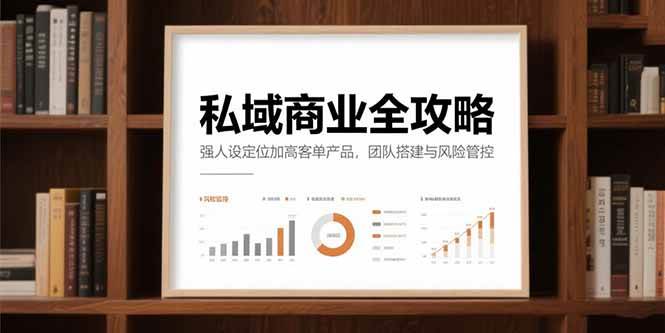 （15294期）私域商业全攻略，强人设定位加高客单产品，团队搭建与风险管控-网赚联盟
