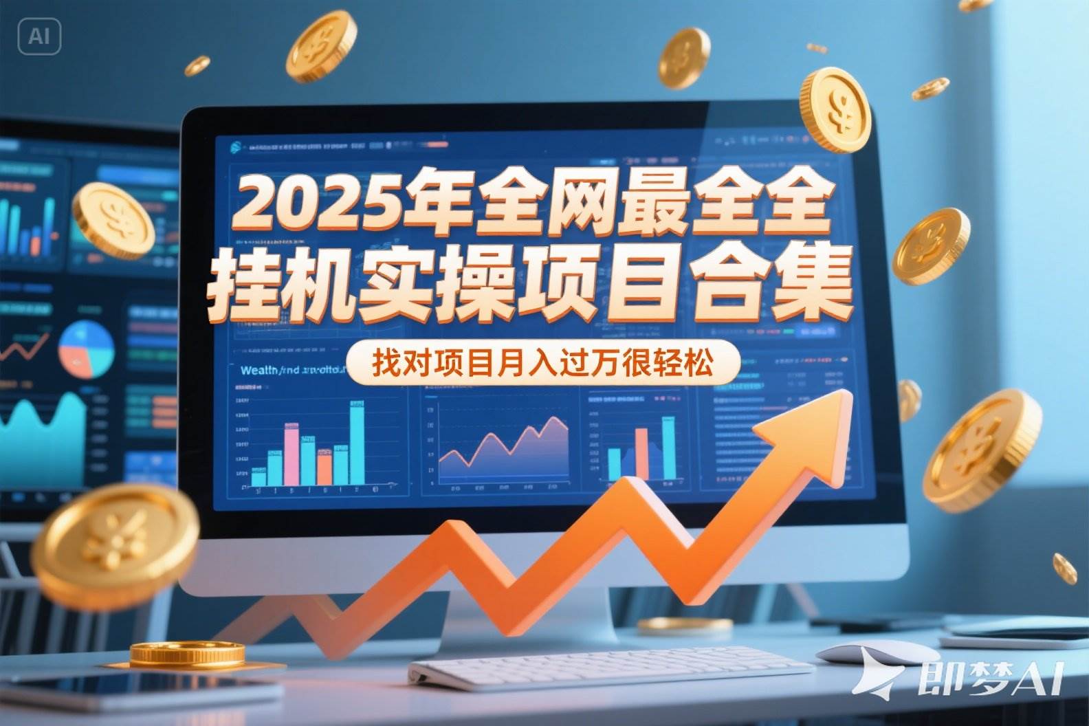 （15303期）2025年挂机实操项目实操演练，挂机类型，AI直播类型，轻资产创业类型…-网赚联盟