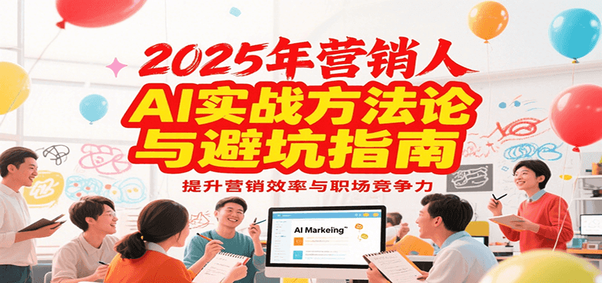 2025年营销实战方法论与避坑指南，利用AI提升营销效率与职场竞争力-网赚联盟