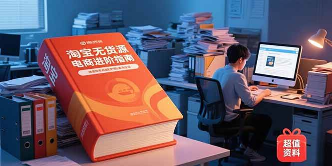 （15317期）淘宝无货源电商进阶指南，包含新人课、进阶课，配套资料，蓝海选品等-网赚联盟