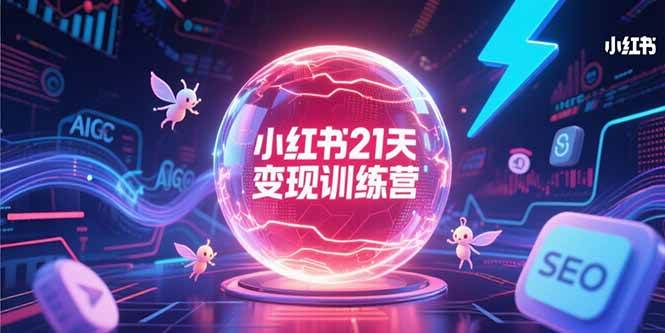 （15328期）小红书21天变现训练营，AIGC工具高效应用，SEO优化核心技巧-网赚联盟