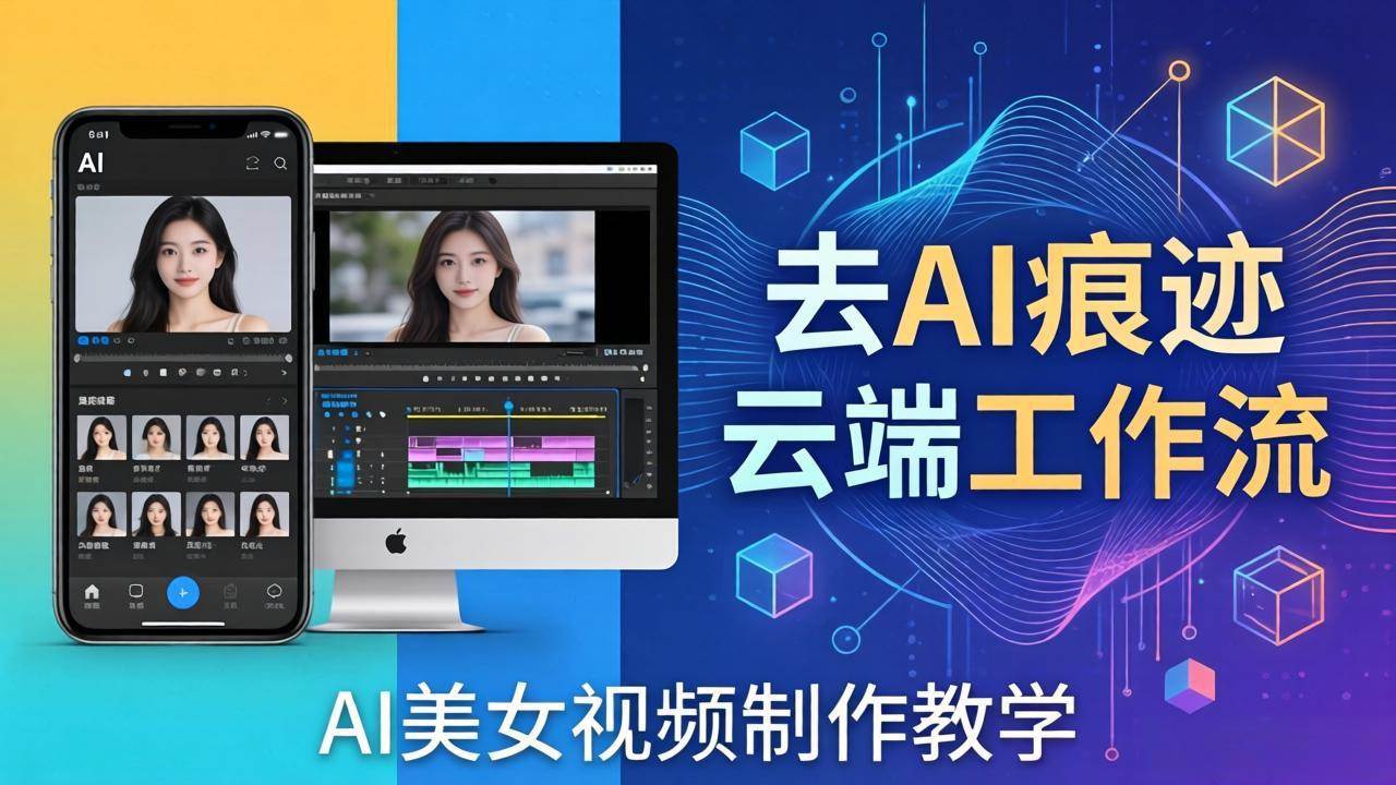 （17928期）AI美女视频制作教学：去AI痕迹，云端工作流出图，手机电脑均可，不需要配置-网赚联盟