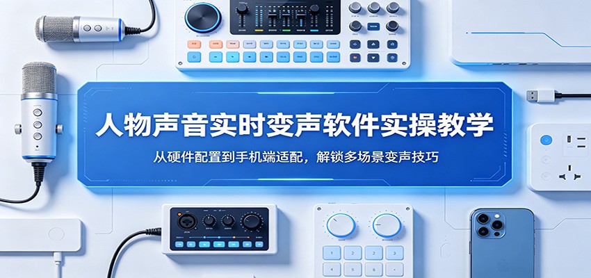 人物声音实时变声软件实操教学：从硬件配置到手机端适配，解锁多场景变声技巧-网赚联盟