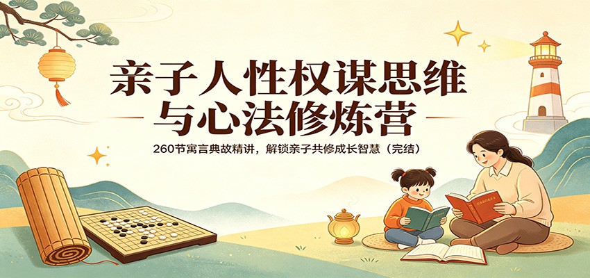 亲子人性权谋思维与心法修炼营：260节寓言典故精讲，解锁亲子共修成长智慧（完结）-网赚联盟