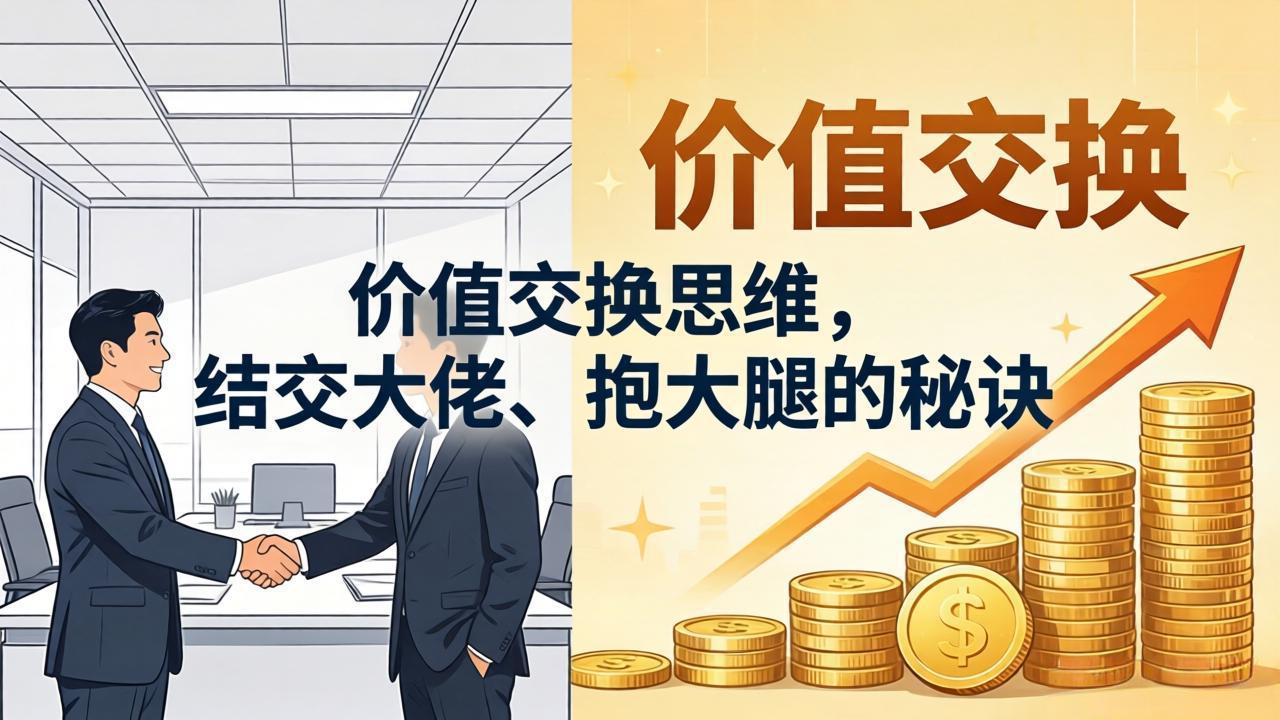 某付费文章：价值交换思维，结交大佬、抱大腿的秘诀-网赚联盟