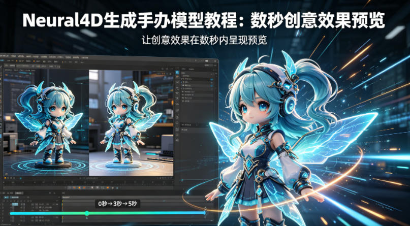 Neural4D生成手办模型教程，让创意效果在数秒内呈现预览-网赚联盟